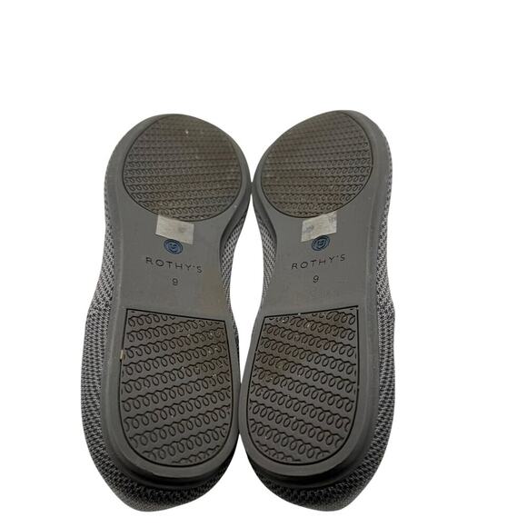 Rothy’s the Flat Pebble Grey and Red Women’s Size 9 - Picture 7 of 9
